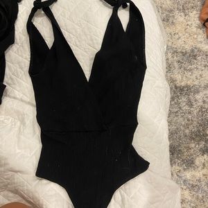 Reformation cris crossed body suit